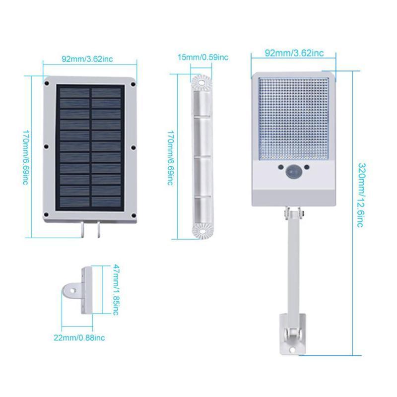 ReaverLight™ - Refletor Solar 48 LEDs, com Sensor de Movimento